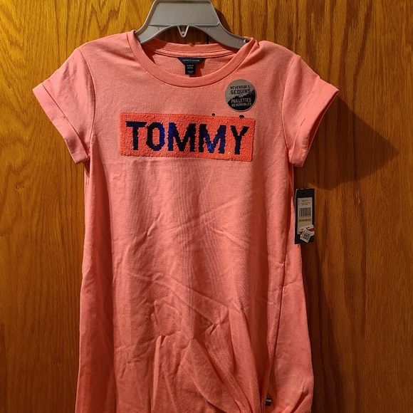 Essential T-shirt Dress w. Sequined Size 8/10 - Picture 1 of 2